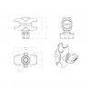 Length double socket arm- RAM
